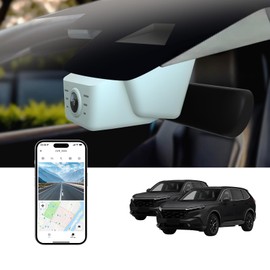 Front 4K Dash Cam for Honda CR-V 2023 2024 2025 2026 Sport Touring EX EX-L Hybrid (Gen6)(Model B)(Grey),Easy Installation,OEM-Style,Collision Detection,Loop Recording,WiFi & App,64G Card