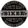 Ivamis It's Not About Brand, It's About Respect Biker Patch