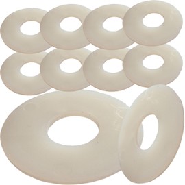M6 x 24mm Nylon White Penny Washers Fender Repair Washer Mudguard DIN 9021 for M3 M4 M5 M6 M8 M10 M12 Screws (Pack of 10)
