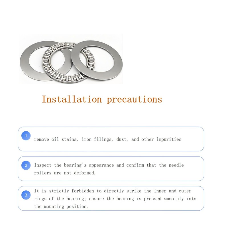 2 PCS AXK1024 High Precision Thrust Needle Roller Bearings with