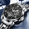 Reloj De Cuarzo Casual De Acero Impermeable Para Hombre D22