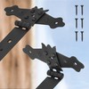 KOTARBAU® Cross Hinge Black 200 mm Shutter Hinge Black Band
