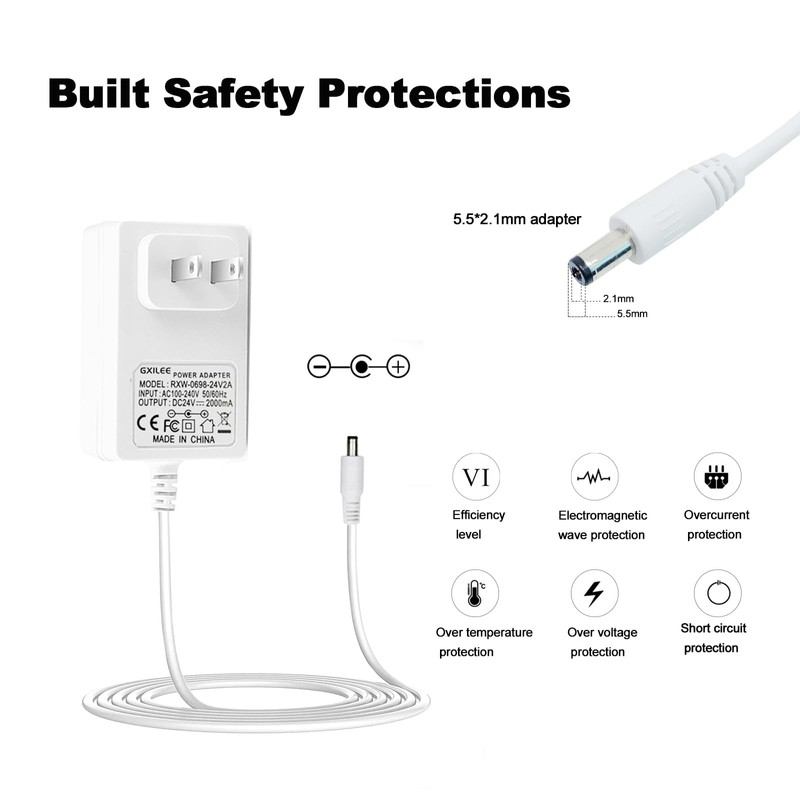 24V LED Power Supply with Dimmer Switch, 24V DC Power