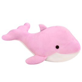 LVPU Dolphin Stuffed Animals Plush Pillows Soft Sea Animal Plush Toys Dolls Stuffed Animal Plushies Gifts for Kids (PINK-31Inch)