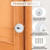 Bwintech 1 Pair 52MM Dual Color Bathroom Escutcheon Polished Nickel