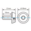 KYO-EI NPBK3P Kics NUMBER PLATE BOLT Pack of 3 (Ordinary