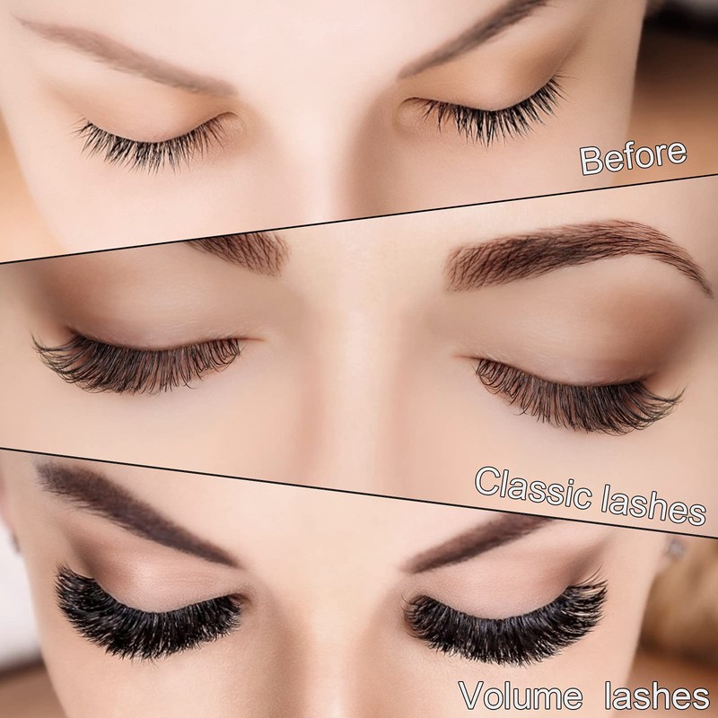 Individual Eyelashes, Volume Eyelashes, D-0.15, 8–15 mm Mix Eyelash Extensions,