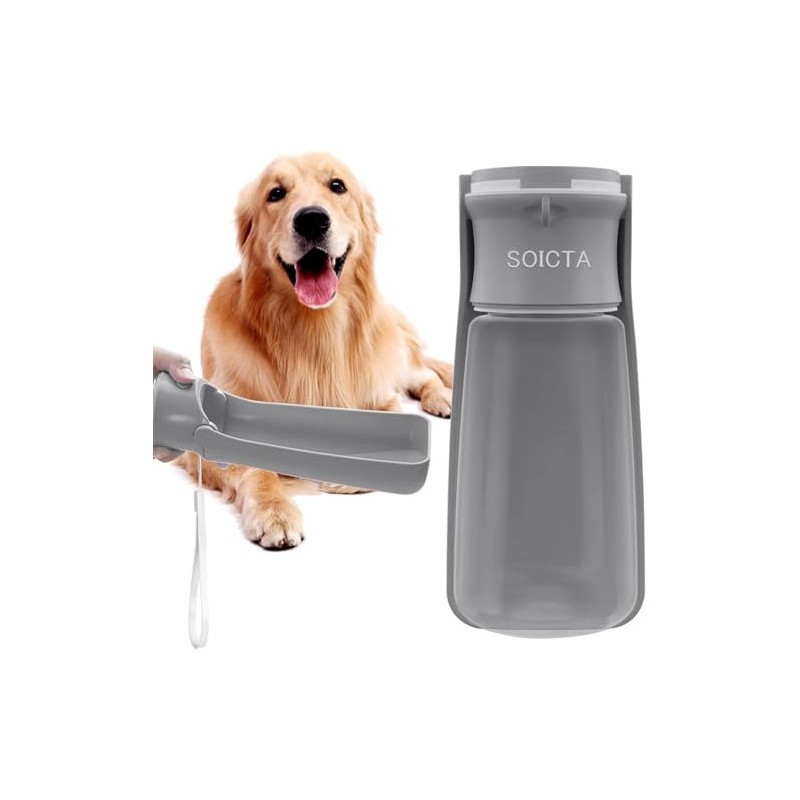 Botella de agua con canal de agua para animales, Bebedero
