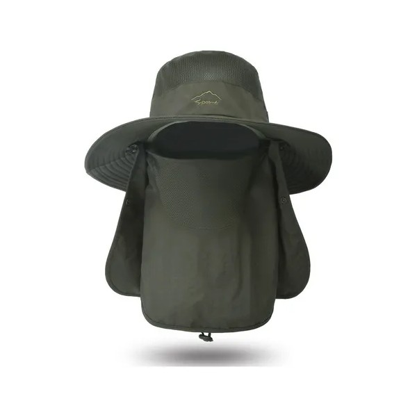 Sombrero Para El Sol Gorracon Proteccion Cuello Y Cara Army