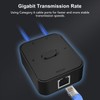 Gigabit Network Switch, RJ45 CAT6 2 Ports Network Switch Splitter