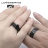 LOVERSRING Couple Ring Bridal Sets His Hers Women 18k Black