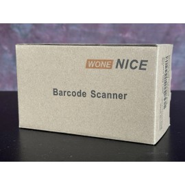 WoneNice USB Laser Barcode Scanner Wired Handheld Bar Code Scanner Reader Black