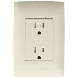 Leviton TRDPT-BLA, Contacto Dúplex, A prueba de manipulaciones, 15Amp, 125V, Placa incluida, color Blanco