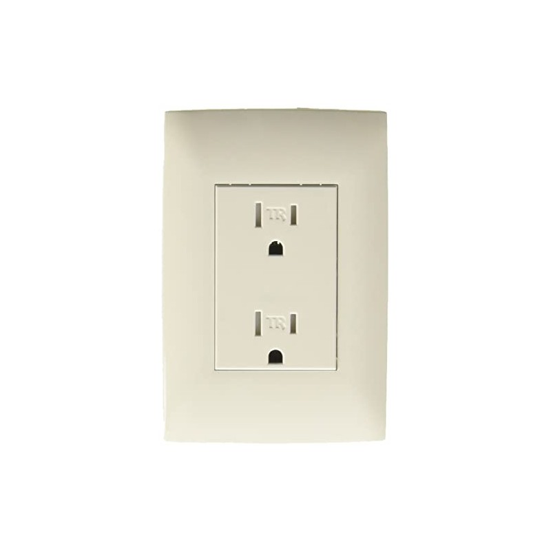 Leviton TRDPT-BLA, Contacto Dúplex, A prueba de manipulaciones, 15Amp, 125V,