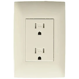 Leviton TRDPT-BLA, Contacto Dúplex, A prueba de manipulaciones, 15Amp, 125V, Placa incluida, color Blanco