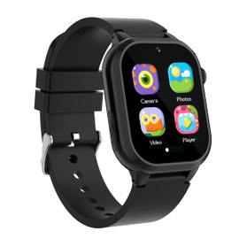 Kids Game Smart Watch 1.54" HD Touch Screen, 30+ Educational Games, Camera, Pedometer, Alarm, MP3 Player, Torch, Auidobook, Learn Card,Time Tools, Parental Control, Wrist Watch for Boys Girls (Black)