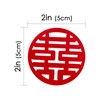 HannaFires 30PCS Traditional Round Mini Double Happiness Wedding Decorations -