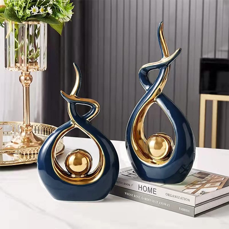 Norrclp Home Decor Modern Abstract Art Ceramic Statue table decorations
