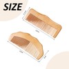 2 Pieces Wooden Massage, Antistatic Design, Acupuncture Massage Comb, Hair