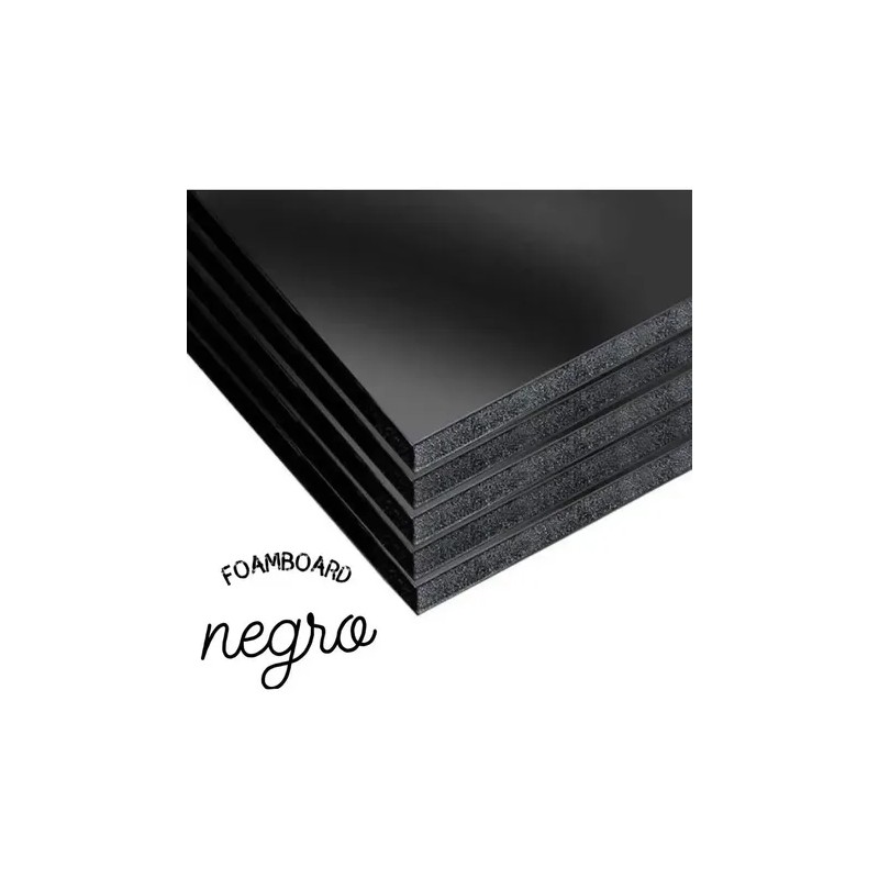 Lamina Espuma Pvc Carton Pluma Foamboard Corte 70x50cm 5 Pzs