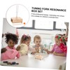 Kisangel 1 Set Healing Tuning Fork with Wooden Resonator Box