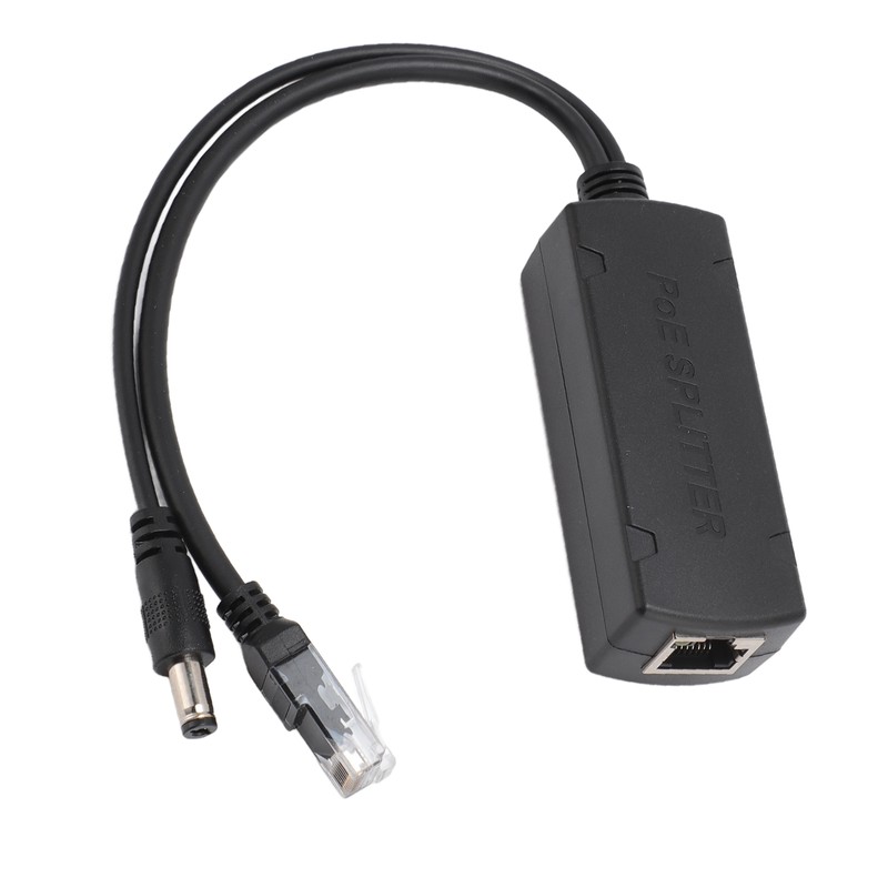 Gigabit PoE Splitter 10 100 1000Mbps 12V 2A Output Buffer