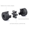 1/2" to 5/8" L075 Flexible 3-Piece L-Jaw Coupling Set &