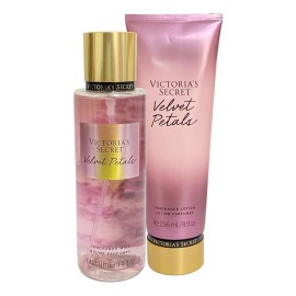 Set 2 Piezas Victoria's Secret Crema Y Body Velvet Petals para Mujer 250 ml