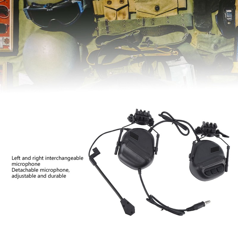Shooting Headset Shooting Earmuffs Ear Hearing Protection Headphones Sound Amplification