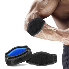 Kecartu Tennis Elbow Brace, 2 Pack Elbow Brace for Tendonitis and Tennis Elbow, Forearm Brace Support Band with Compression Pad and Adjustable Strap Wrap for Golfer’s Elbow for Women Men, Blue