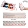 MengH-SHOP Canvas Pen Roll 72 Holes Coloured Pencils Pencil Case
