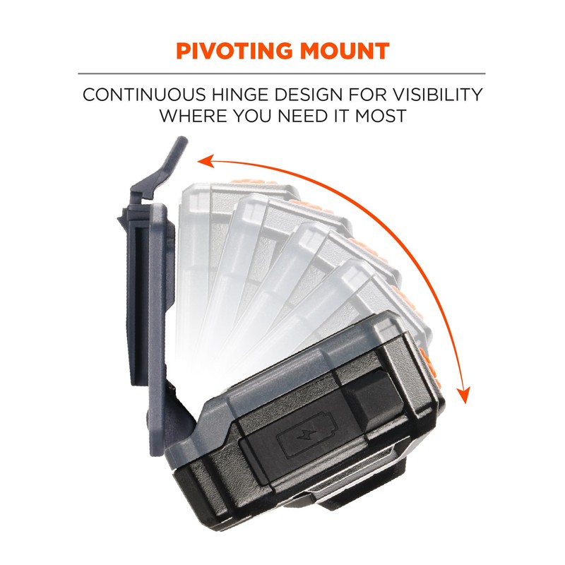 Ergodyne - 60197 Skullerz 8987 Rechargeable Universal Hard Hat LED