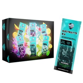 Electrolyte RX Premium Electrolyte Sachets - Highly Dosed Electrolyte Profile for Fitness and Sport | Low Calorie Electrolyte Powder | Electrolyte Sachet Box | Mixed Flavours - 24 Sachets