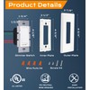 [10 Pack] Cloudy Bay 3-Way/Single Pole Dimmer Electrical Light Switch