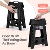 Delxo Folding Step Stool 16 Inch,Non-Slip Foldable Stools for Adults