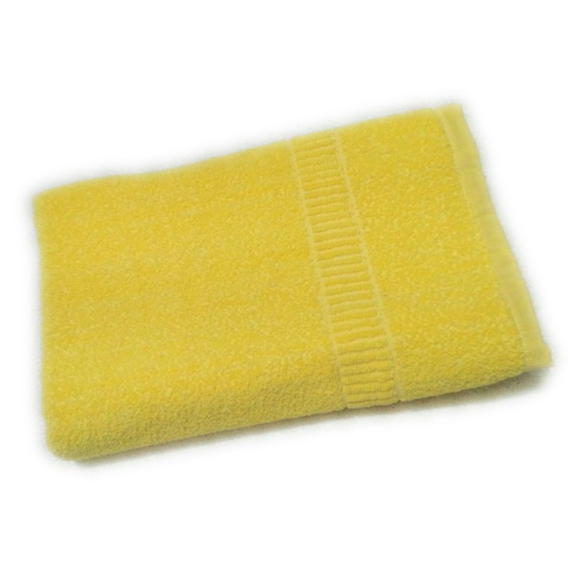 Cotton Colors Plain Cotton Terry Towels(Pack of 2, Yellow, Pink)_D88