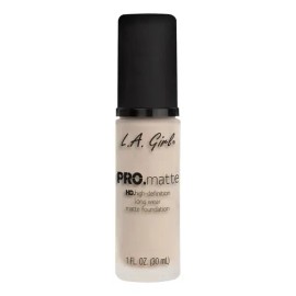 Base Maquillaje L.A. Girl Pro Matte Líquida Tono Beige 30mL Larga Duración