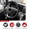 3pcs Universal Carbon Fiber Steering Wheel Cover - Anti-Slip &