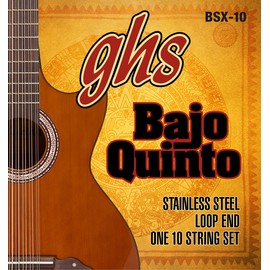 GHS Strings GHS Stainless Steel Bajo Quinto Strings-Loop End (BSX-10)