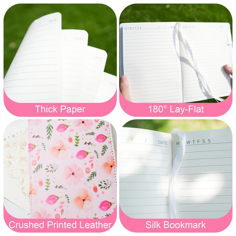 SPIPHY Floral Diary with Lock for Women Journal with Lock