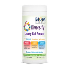 Diversify® Total Gut Health Human Milk Oligosaccharides with prebiotics + Resistant Starch. Precision Probiotic Formula to Help with Leaky Gut. Vegan, Non-GMO Gluten-Free (1 Unit)