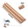 Wooden Dowel Rods Wood Dowels for Crafting, 10PCS 1/2 x