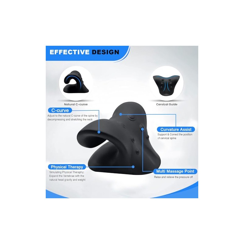 Relajador de Cuello y Hombros, Dispositivo portátil de tracción Cervical