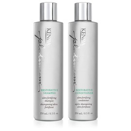 Kenra Platinum Restorative Reconstructor | Ultra Fortifying Treatment | Restores Broken Hair Bonds From Within | Provides Intense Fortification, Elasticity, & Suppleness | 6 fl. Oz (2-Pack)