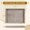 MAONAME Wood Serving Tray, Farmhouse Wooden Tray for Coffee Table,