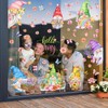 Vibrant Spring Gnome Window Clings for Glass Windows - 9