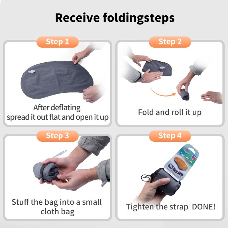 Naturehike Aeros Travel Pillow TPU Ultralight Inflatable Waterproof Compressorba Camping