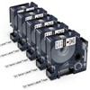 5-Pack D1 Compatible with Dymo D1 Label Tape 9mm x