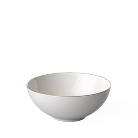 Villeroy & Boch Signature Anmut Gold Dessert Bowl, Diameter 13 cm, White/Gold