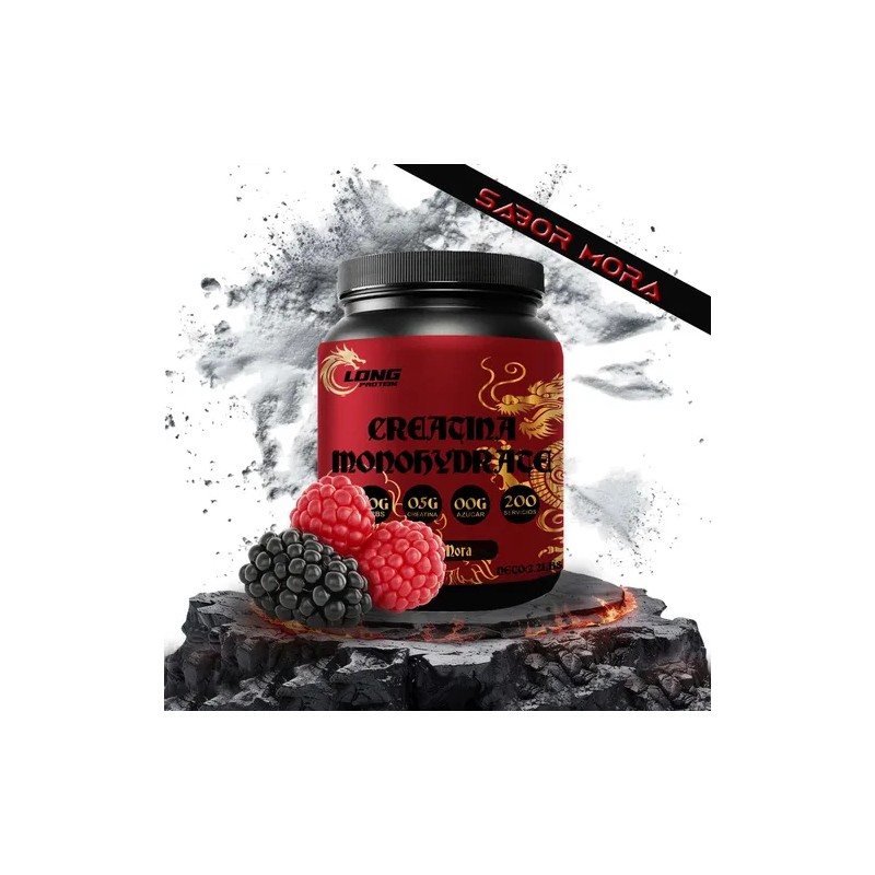 Creatina Monohidratada Long 1kg Prentreno 200 Servicios